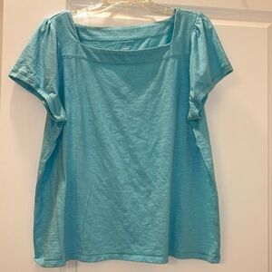 Women’s Blue Square Neck Top size XL